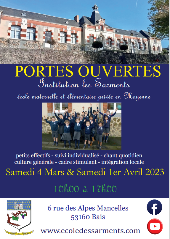 Portes Ouvertes Ecole de Bais